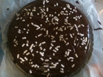 Torta glassata al cioccolato