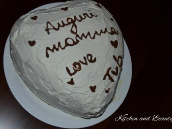 Torta cuore bicolore