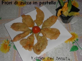 Fiori di zucca in pastella