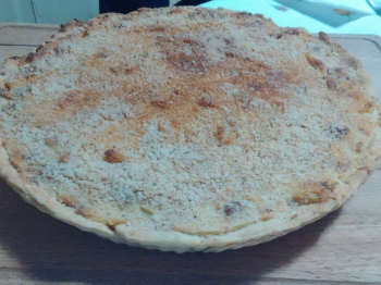 Torta rustica patate e salsiccia.