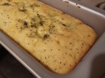 Biscotto con kiwi e semi di papavero