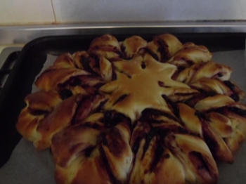 fiore di pan brioches alla marmellata