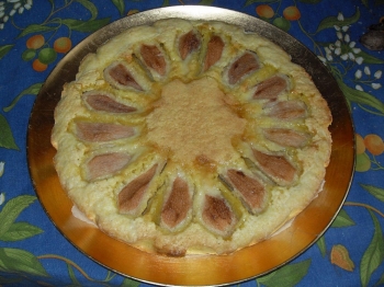 Crostata di pere alla crema di mandorle