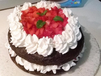 Torta fragolosa al cacao