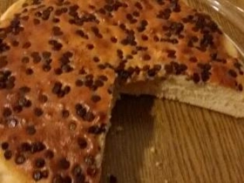 TORTA CON SOLI ALBUMI E GOCCE DI CIOCCOLATA