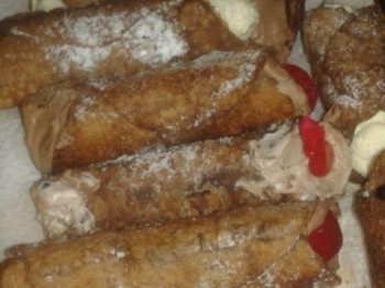 cannoli con ganache