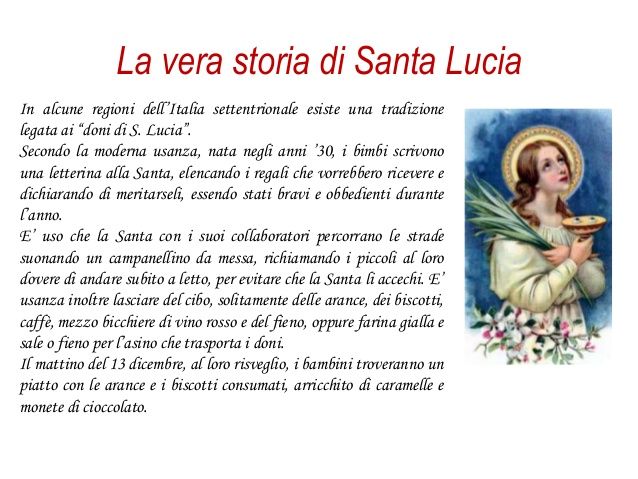 immagine post Curiosità sulla storia di Santa Lucia