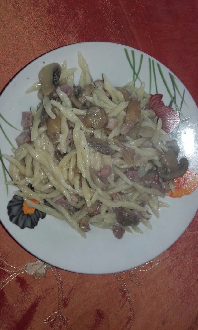 immagine post Pasta fanghi e pancetta