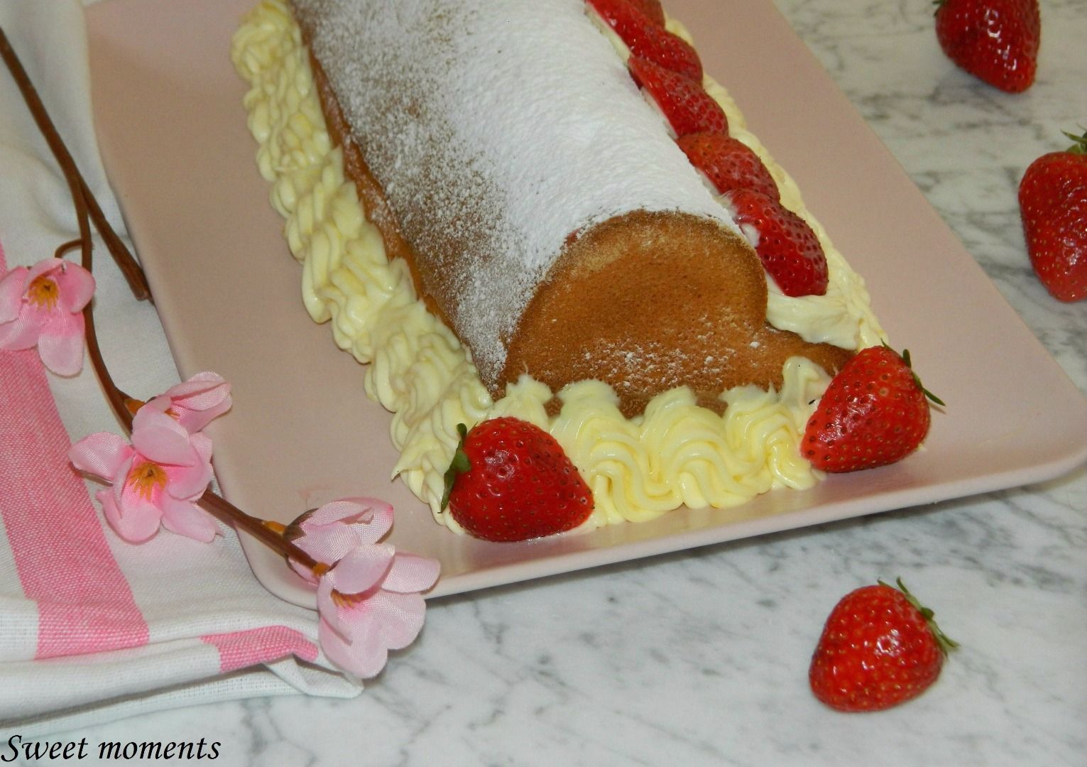 immagine post Plumcake alle fragole con crema chantilly