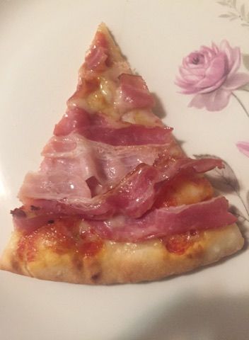 immagine post Pizza pancetta e funghi