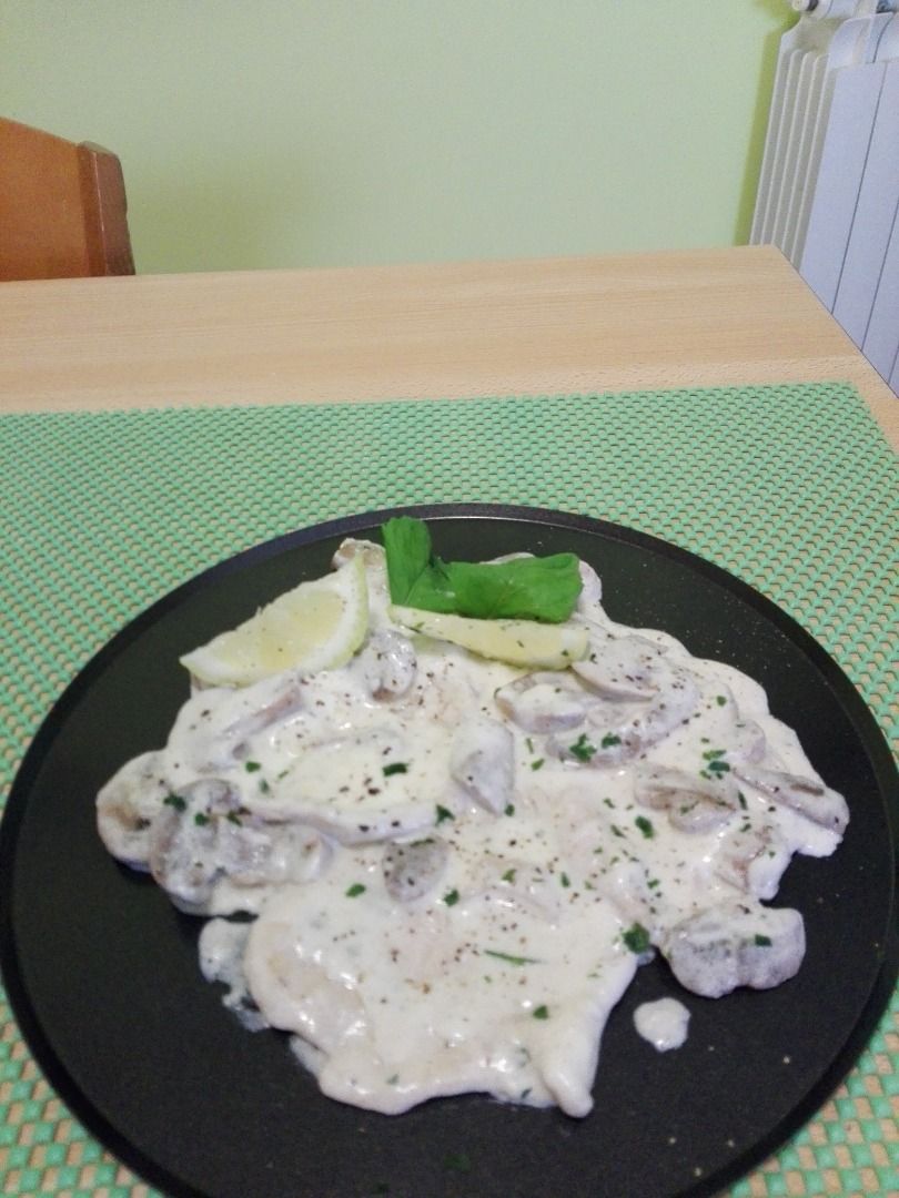 immagine post Scaloppine veloci ,funghi e panna