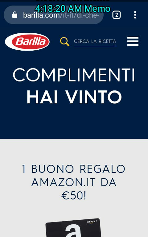 immagine post Concorso barilla