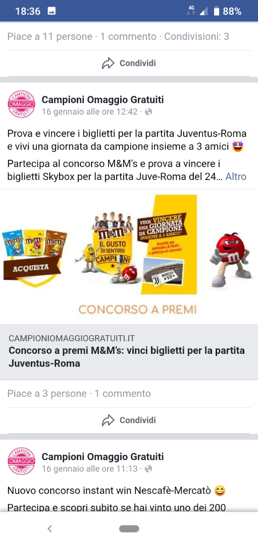 immagine post M&M's concorso a premi