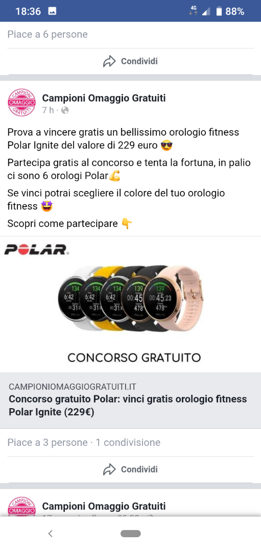 immagine post Concorso gratuito Polar