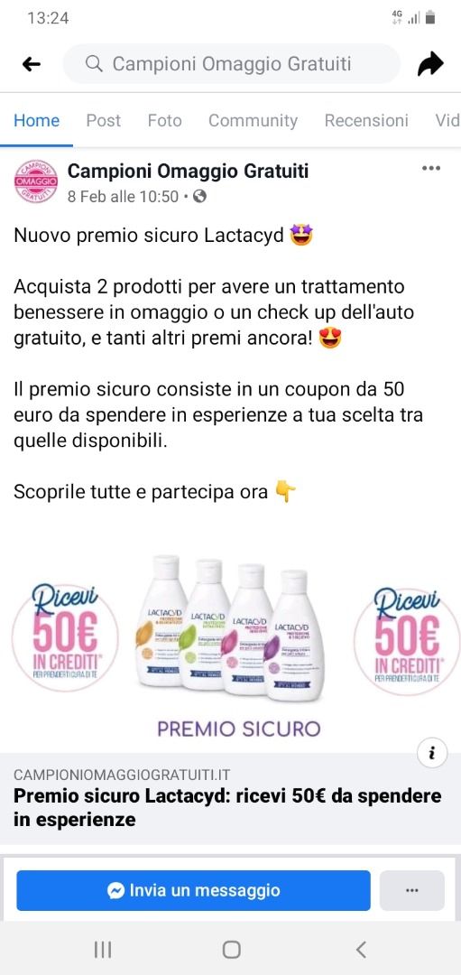 immagine post Premio sicuro Lactacyd