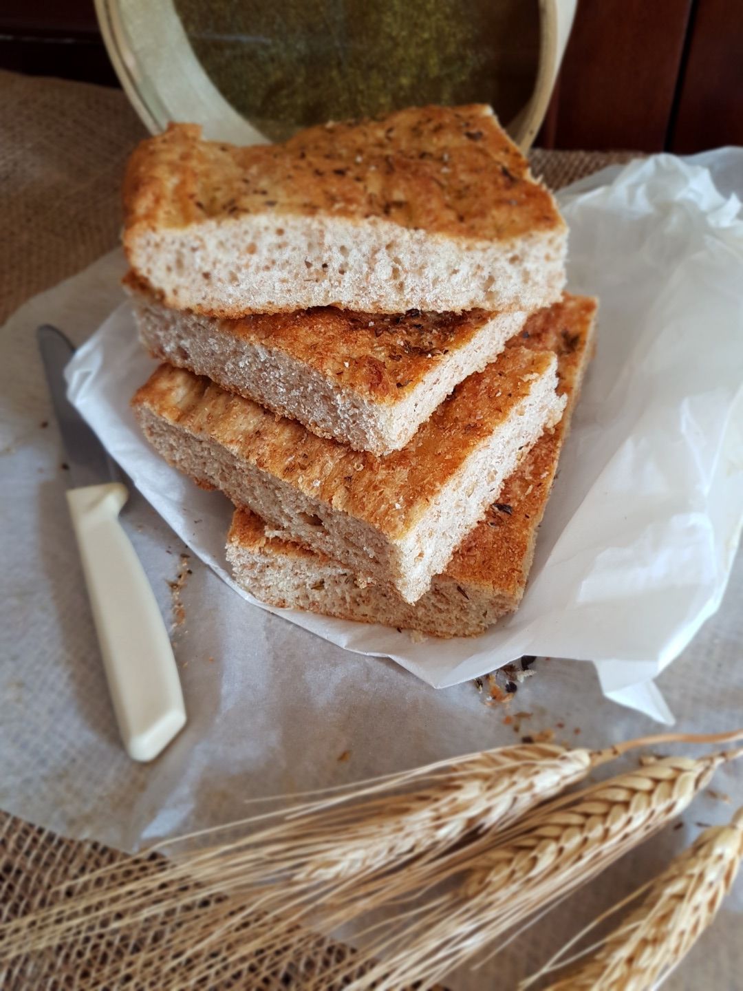 immagine post Nuova strepitosa ricetta da replicare "focaccia integrale"