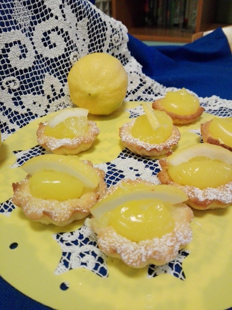 immagine post Tartellette con crema di limoni