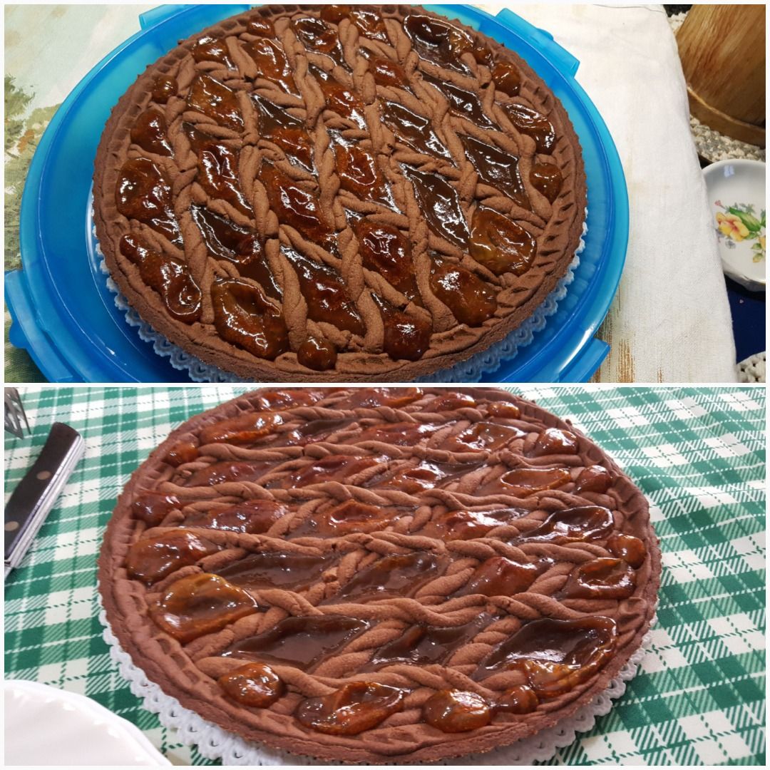 immagine post Crostata al cacao e crema di marroni