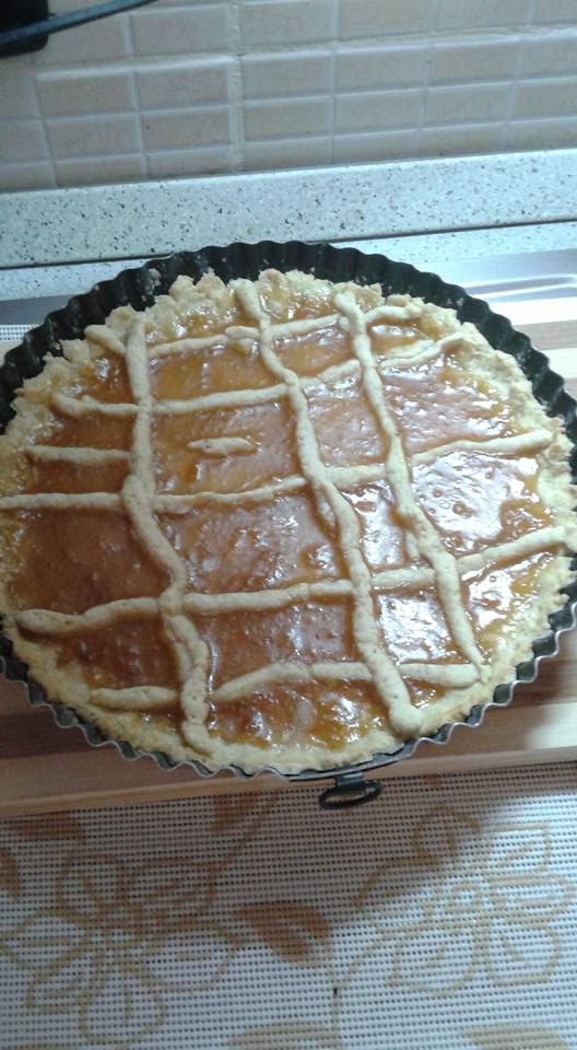 immagine post crostata alla marmellata all'albicocca