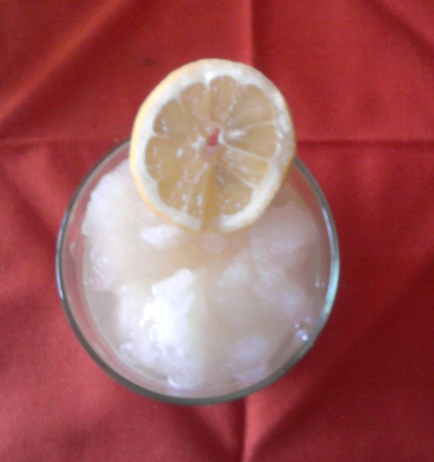 granita al limone 