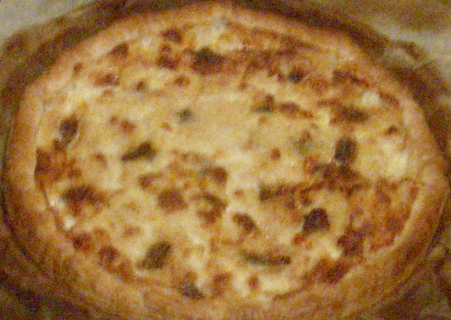 quiche alla mozzarella e acciughe