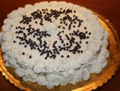 Torta festosa cioccolato e panna