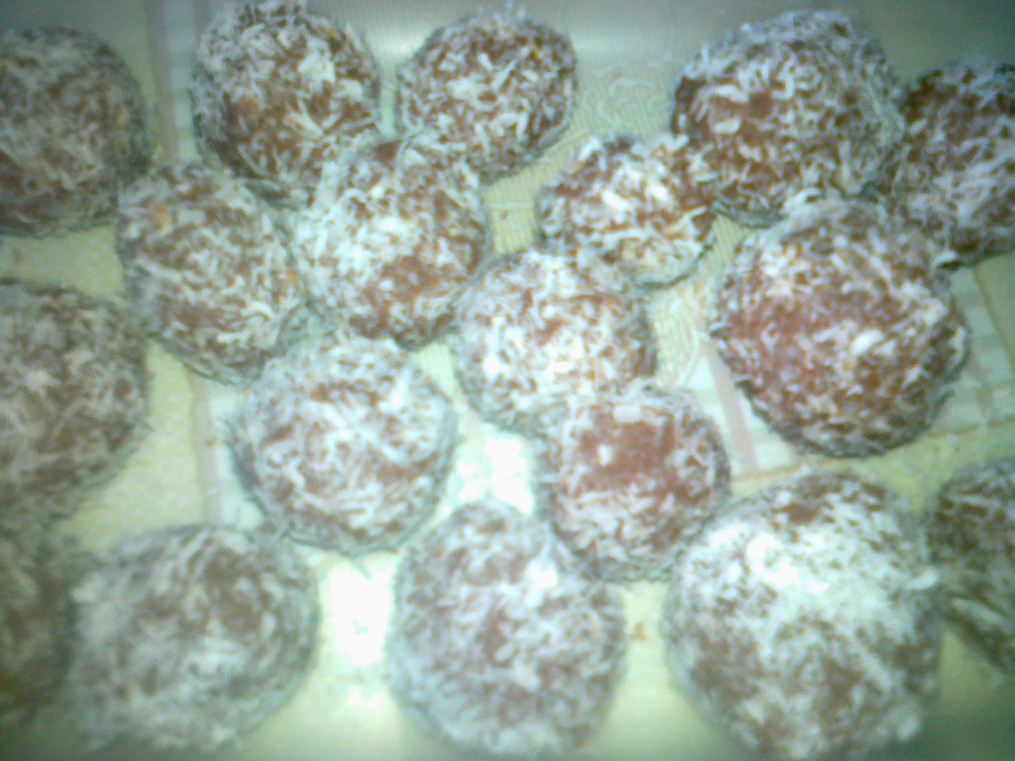 Palline al cocco e ricotta