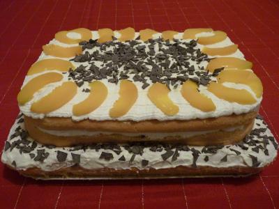 TORTA ALLE PESCHE E CREMA