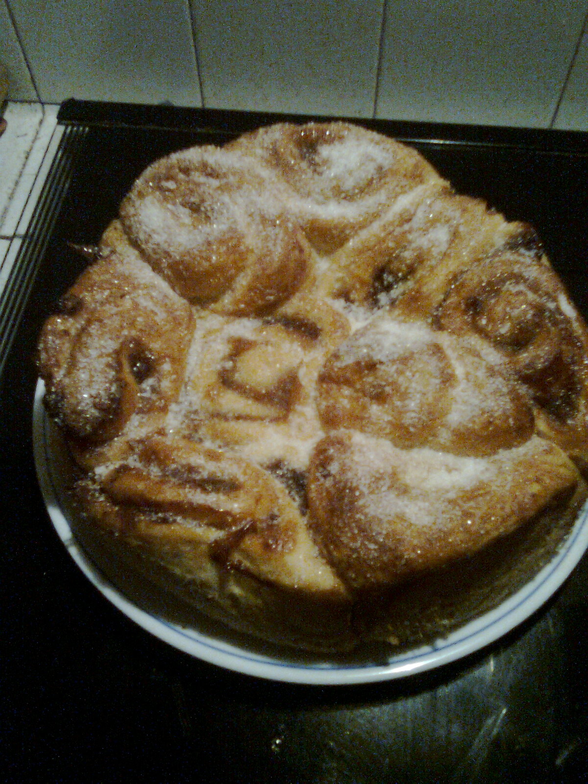 Torta di roselline di croissant