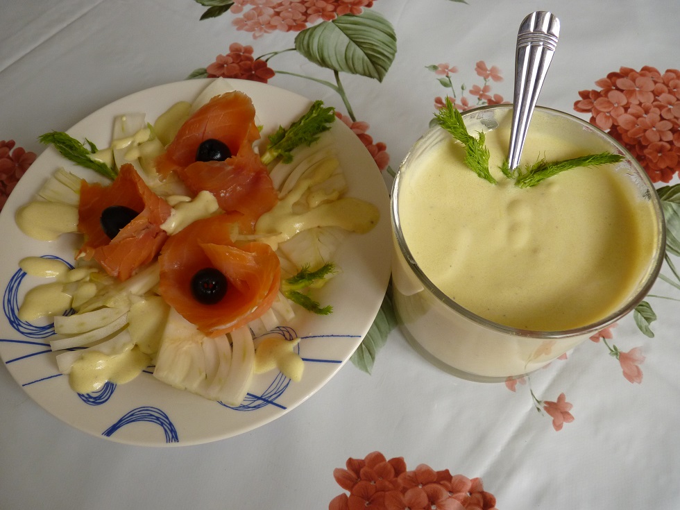 INSALATA DI FINOCCHI E SALMONE