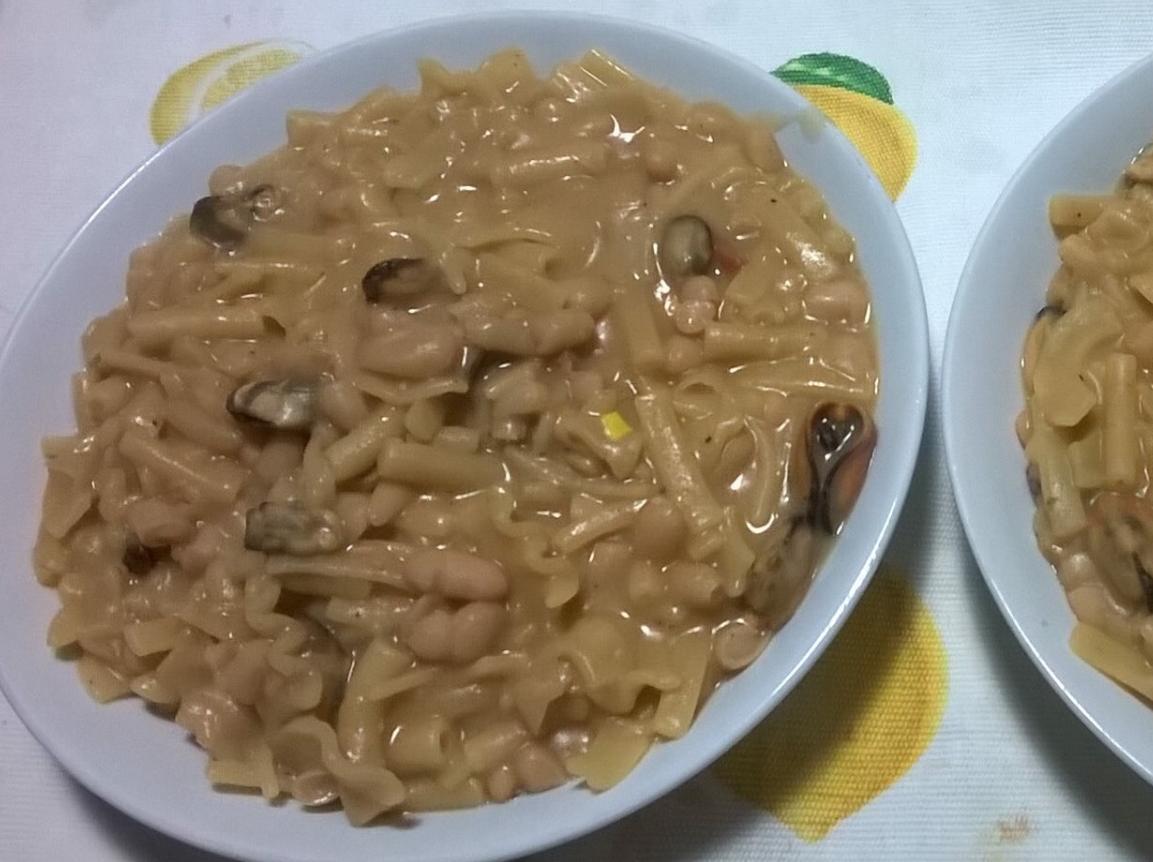 Fagioli con cozze