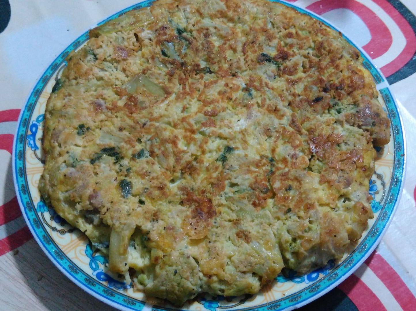 frittata di broccoli e salsiccia