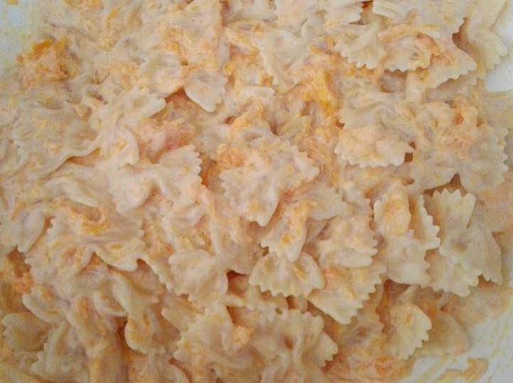 Farfalle cremose zucca e panna