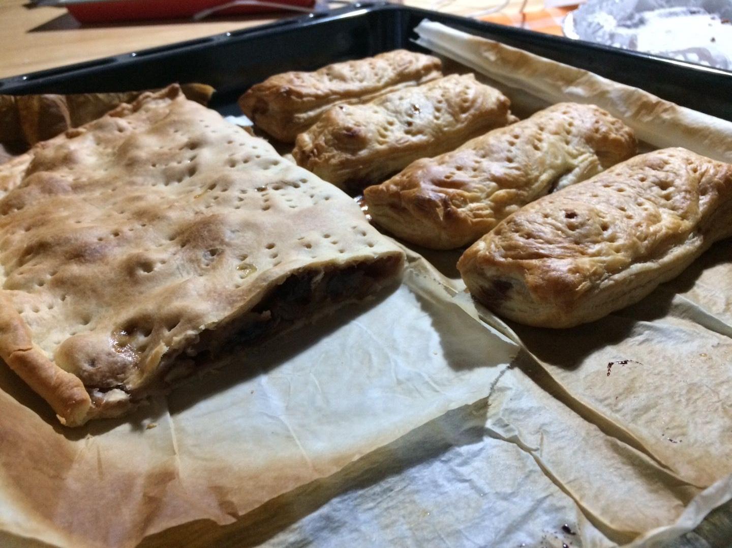 Mini strudel di mele e prugne