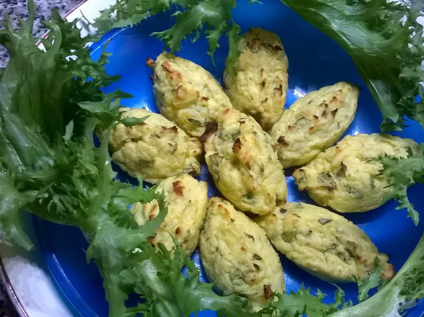 Polpette di patate e rucola.Della dolcina Polilla :-)