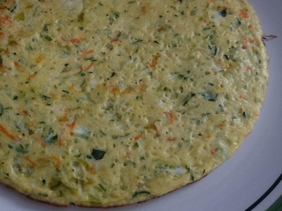 Frittata con zucchine e fiori