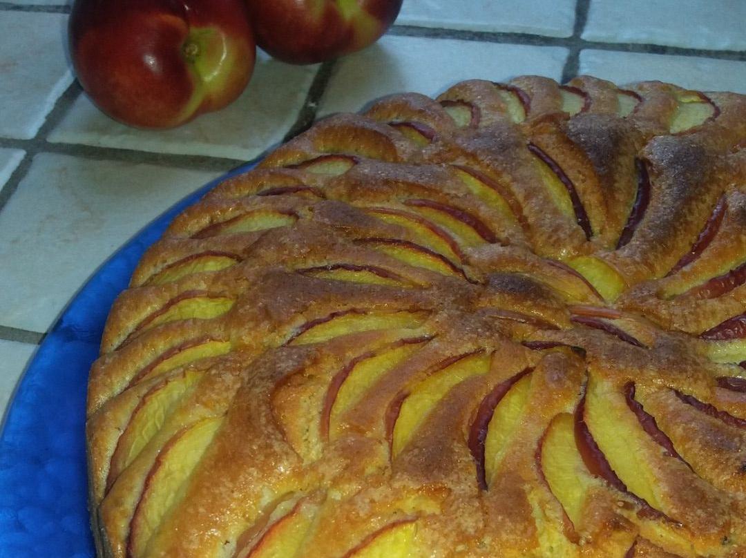 Torta alle pesche