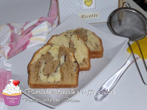 Plumcake variegato al caffè e cacao