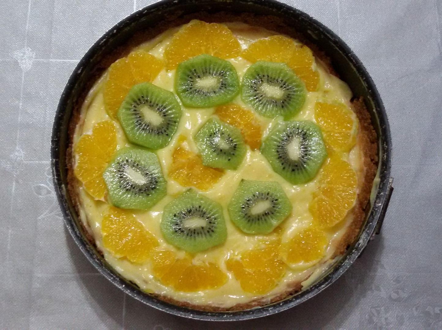 Crostata di crema pasticcera e frutta