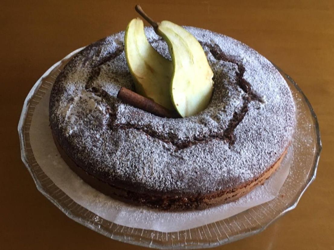 Ciambella pere e cioccolato