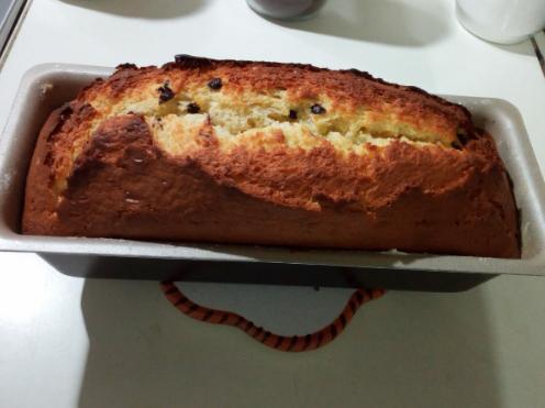 Plumcake con mascarpone e gocce di cioccolato