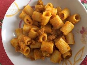 pasta zucca e salsiccia