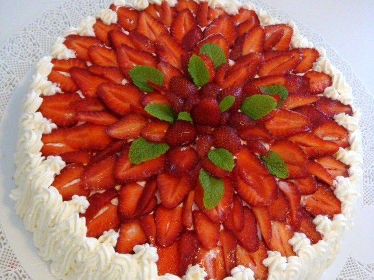 Torta fantasie di fragole