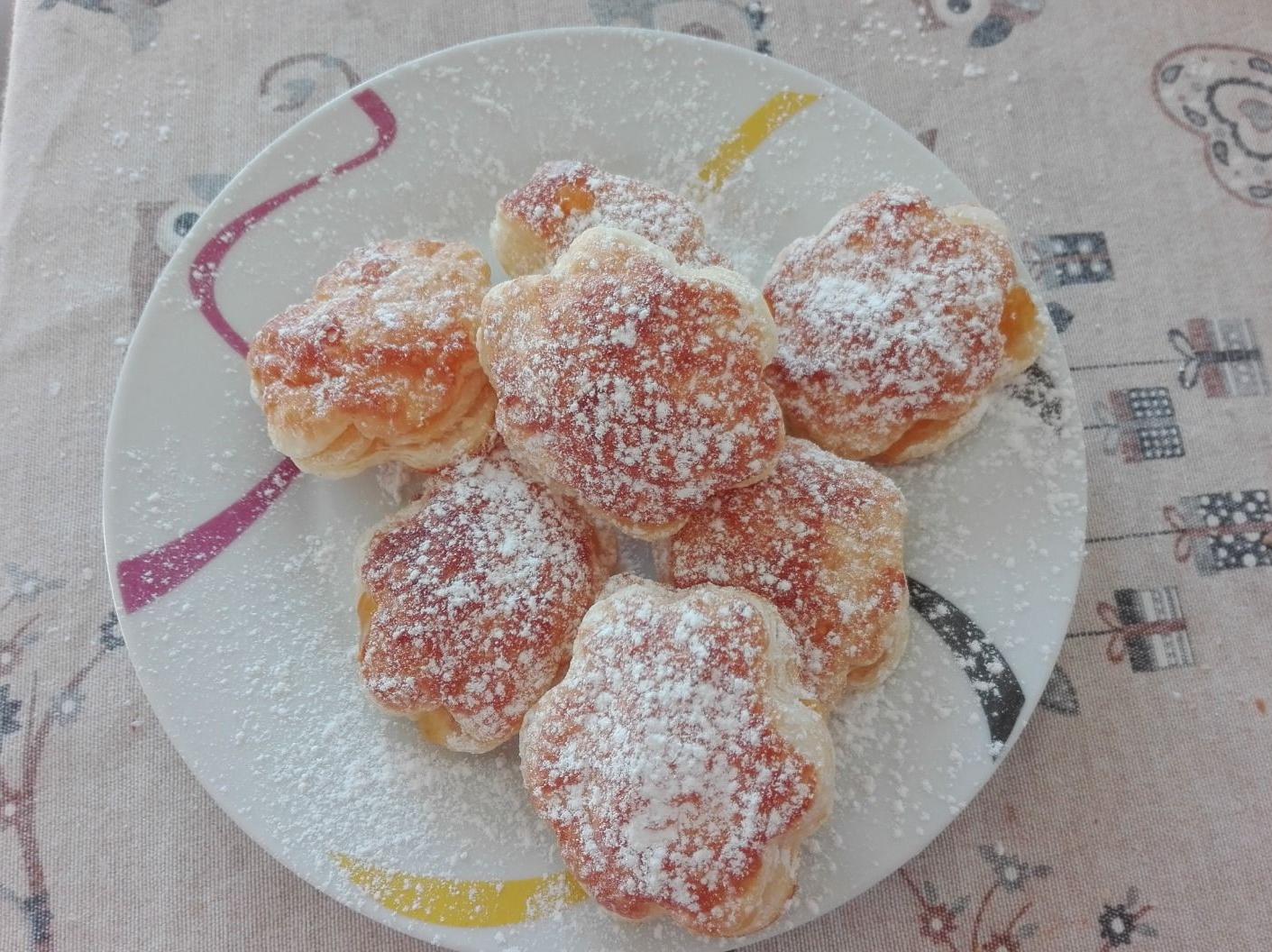 Nuvolette con marmellata di albicocche