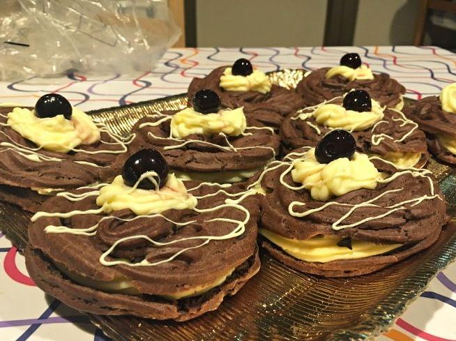 Zeppole di San Giuseppe al cioccolato