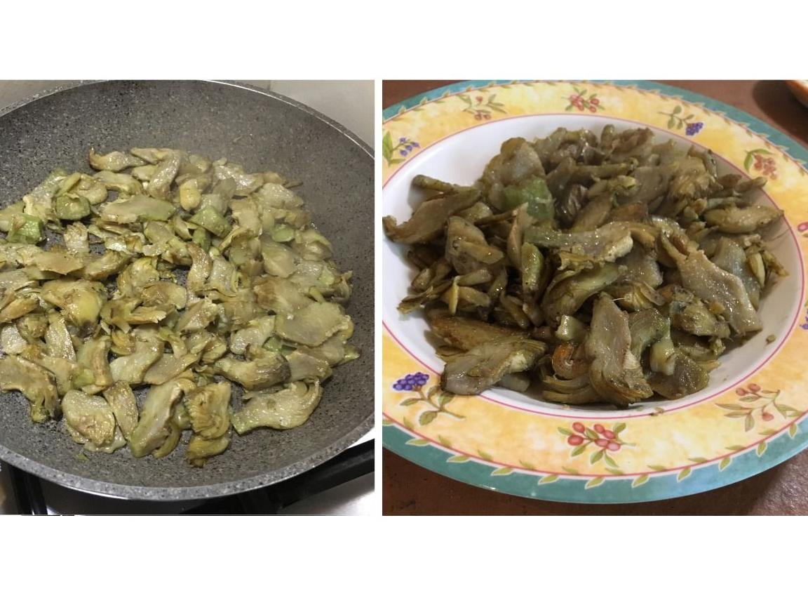 Fette di Carciofi saltate in padella