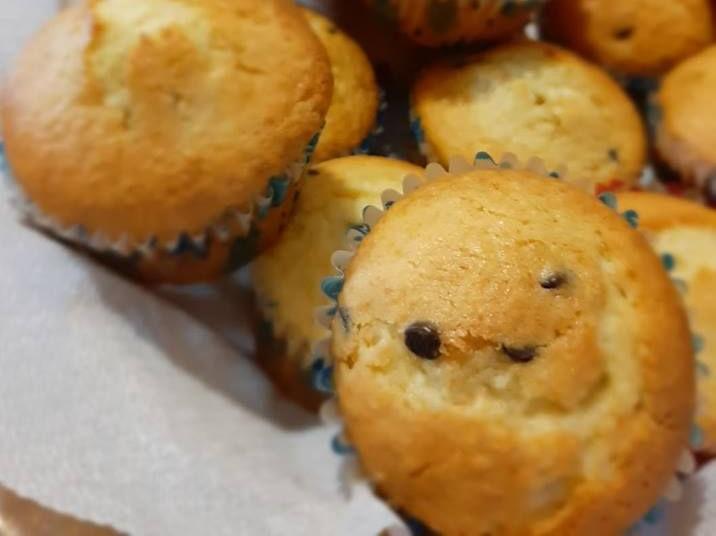 Muffin con cuore di cioccolato