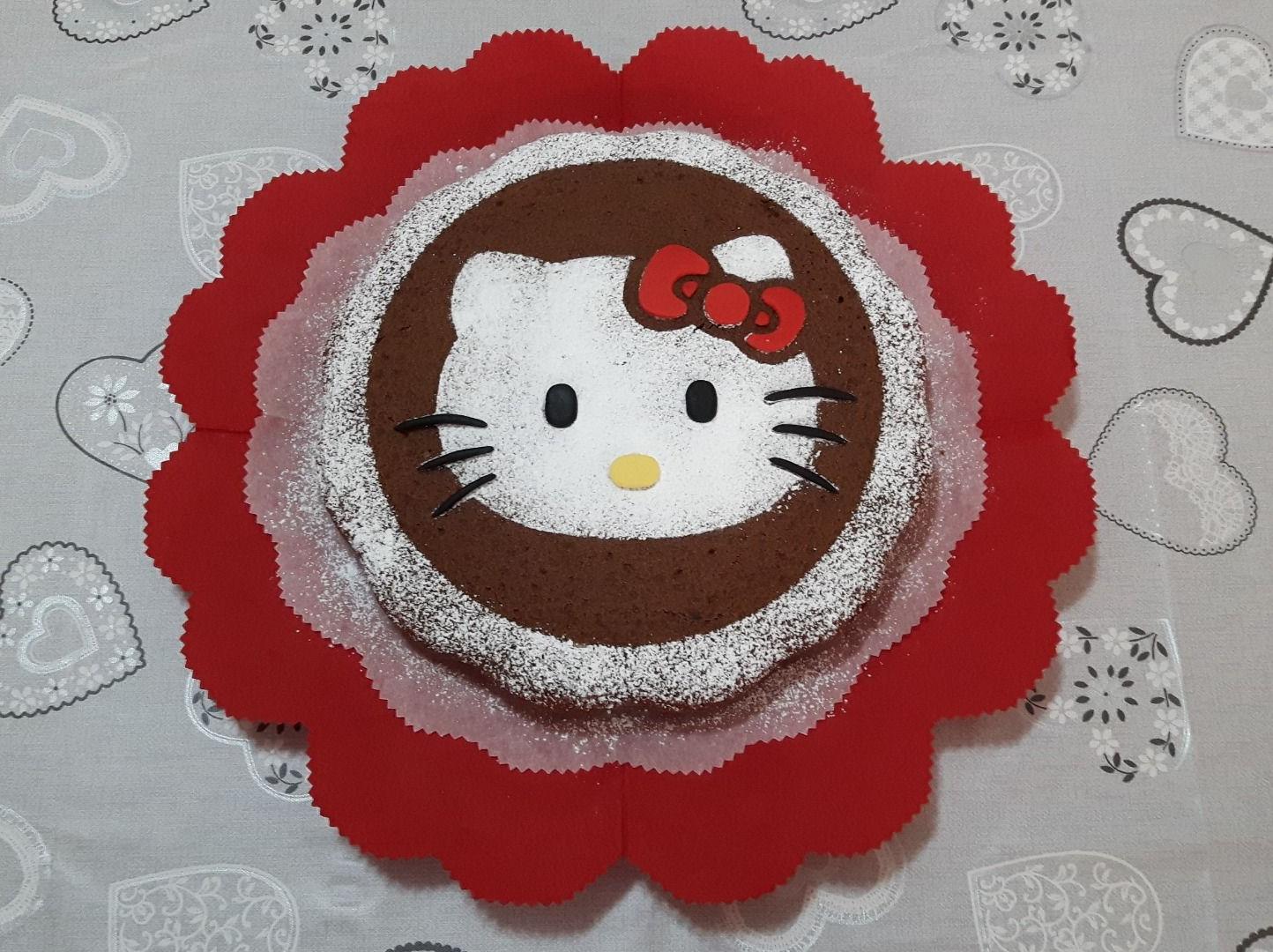 Torta al cioccolato Hello Kitty