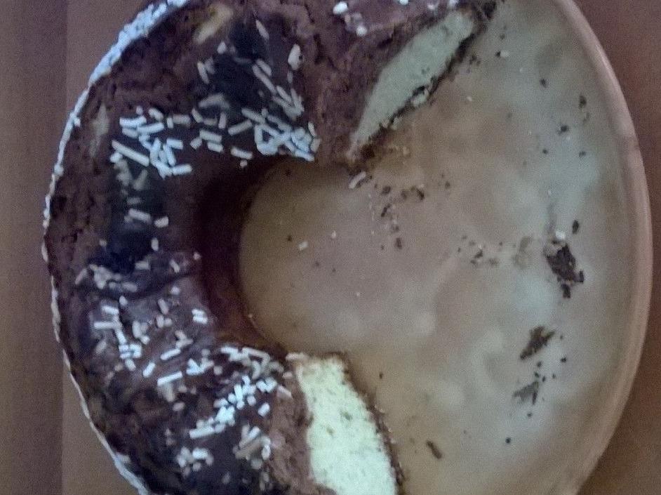 ciambella panna e cioccolato