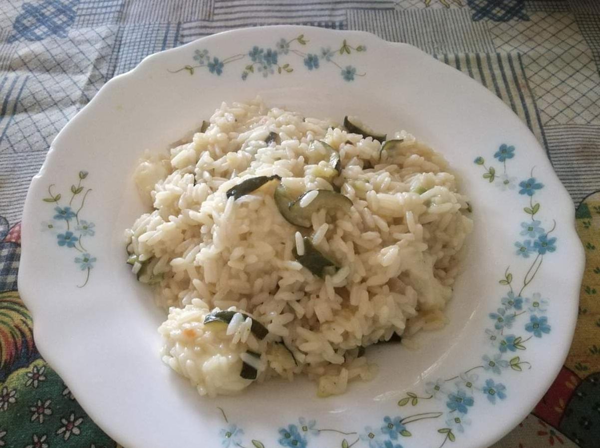 Risotto provola e zucchine